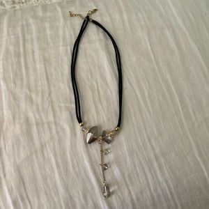 Corded black necklace